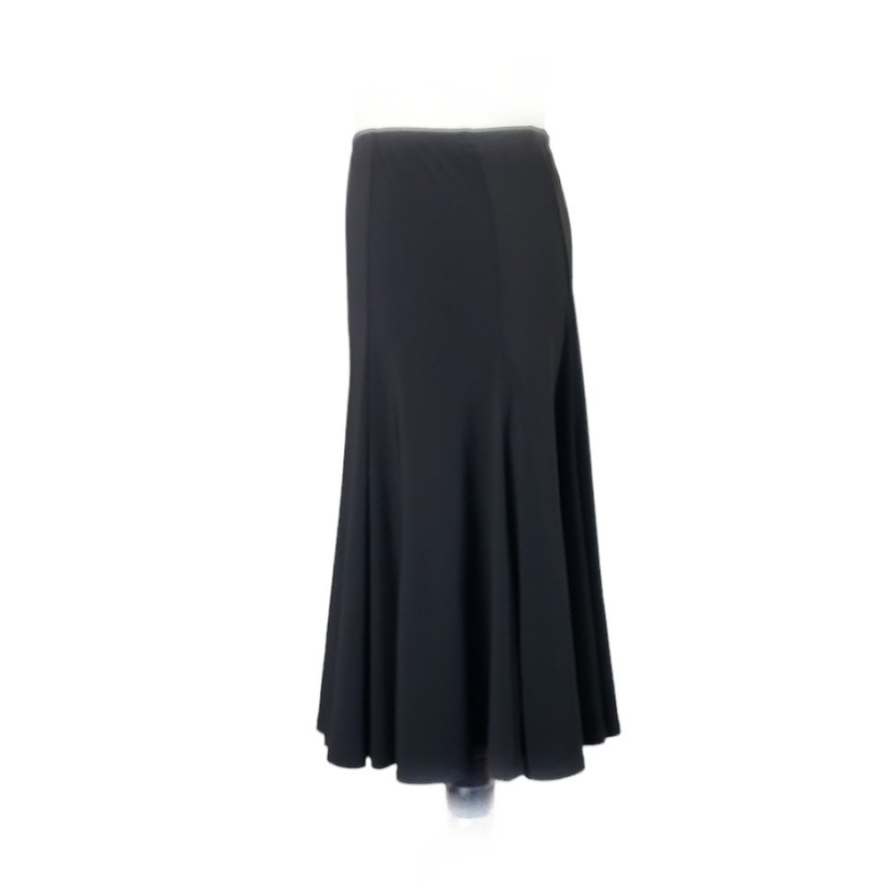 ⚪️2/$20 Joseph Ribkoff Black Pleated Flare Skirt Sz 6 Femine Romantic - Picture 4 of 8